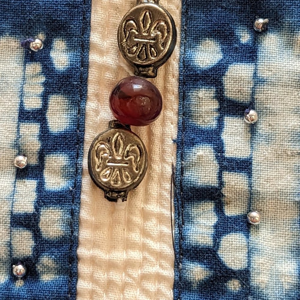 CHAHEK of India- Hand Batiked Full-Length Tunic - Picture 4 of 16